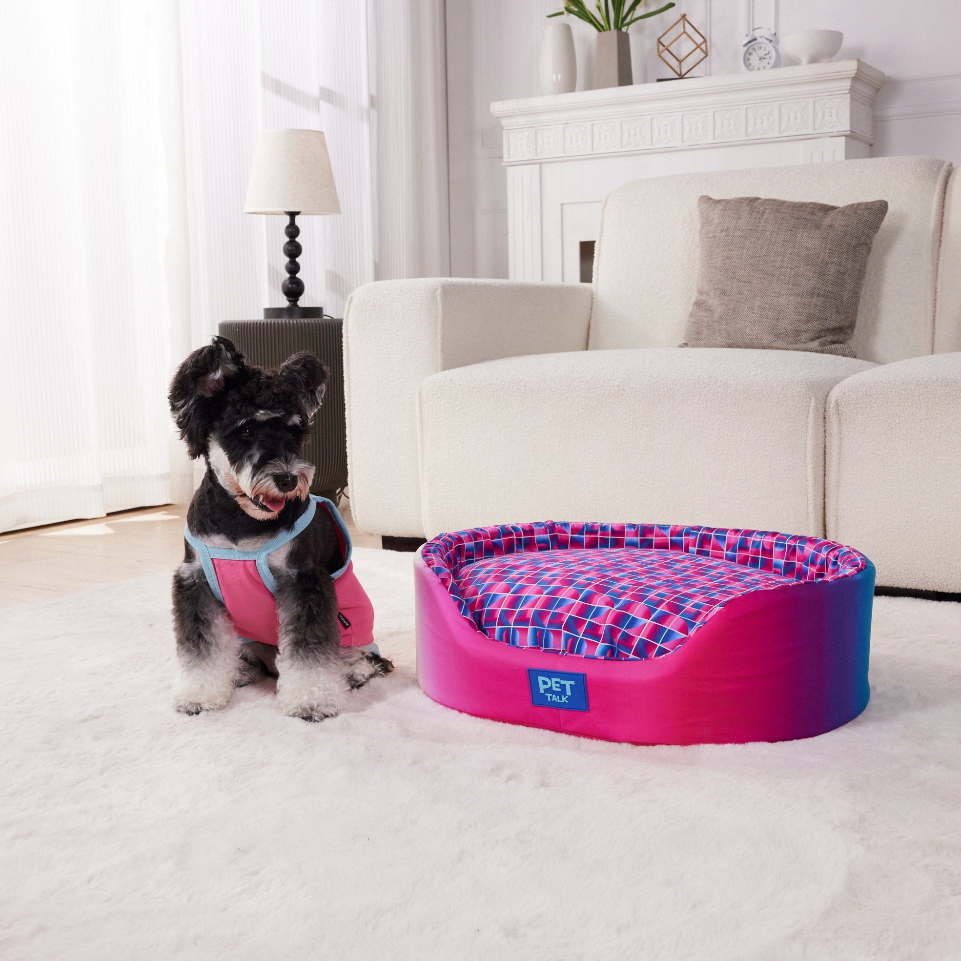 Cama Redonda para Cachorros Série de Iluminação Mágica